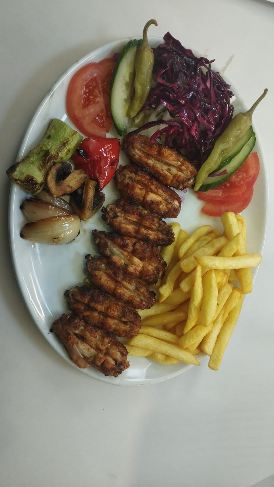 Chicken Wings 5 Pcs and Chips